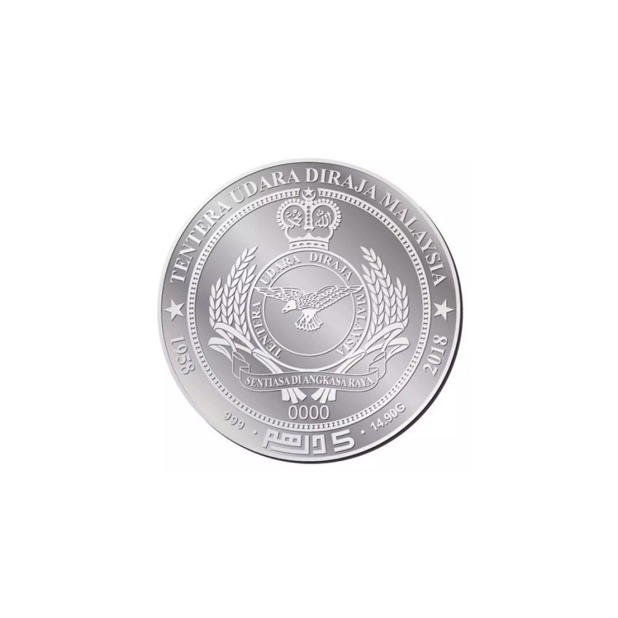 5 DIRHAM | ULANG TAHUN KE-60 TUDM | SILVER 999.0