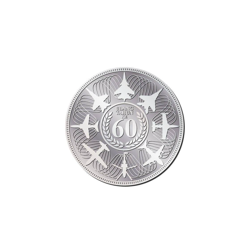 5 DIRHAM | ULANG TAHUN KE-60 TUDM | SILVER 999.0