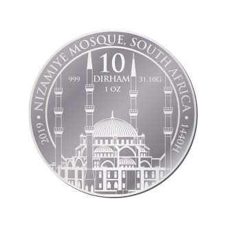 10 dirham | nizamiye mosque, south africa (2019) | silver 999.0