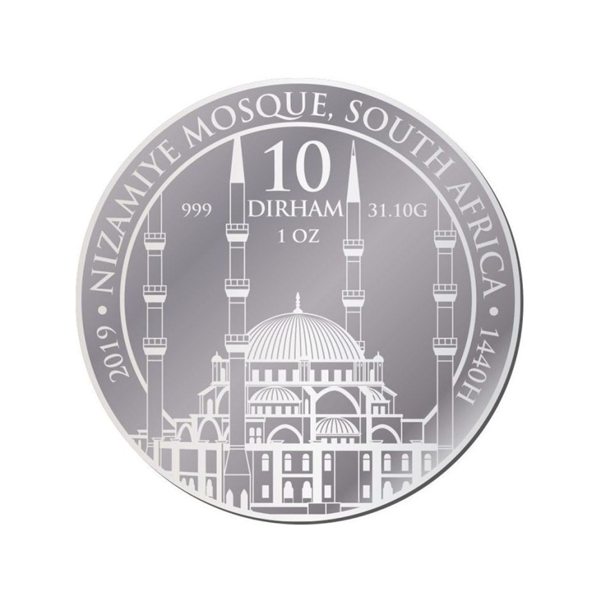 10 DIRHAM | NIZAMIYE MOSQUE, SOUTH AFRICA (2019) | SILVER 999.0